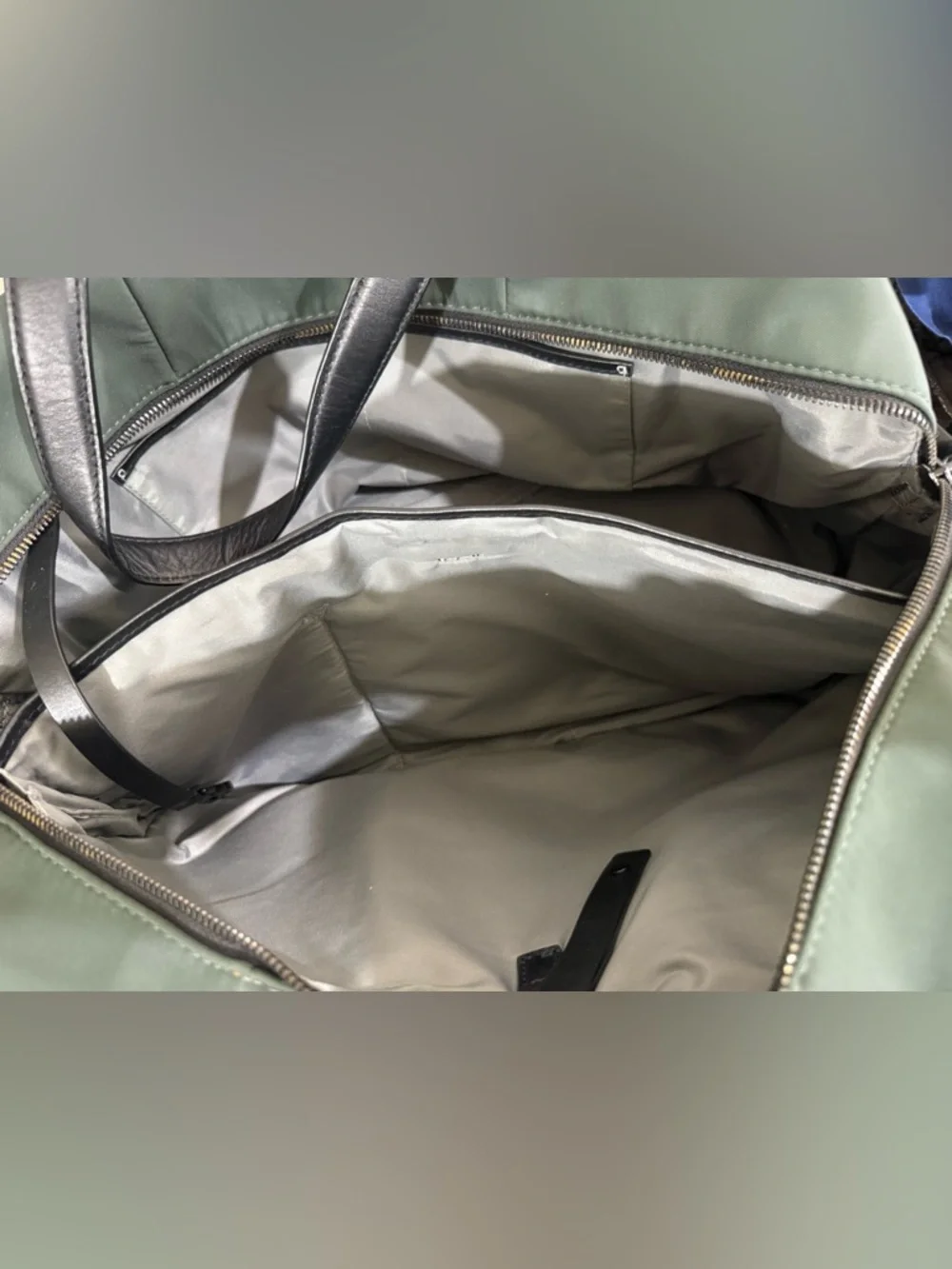 Away Deep Green Duffel Bag with Black Straps